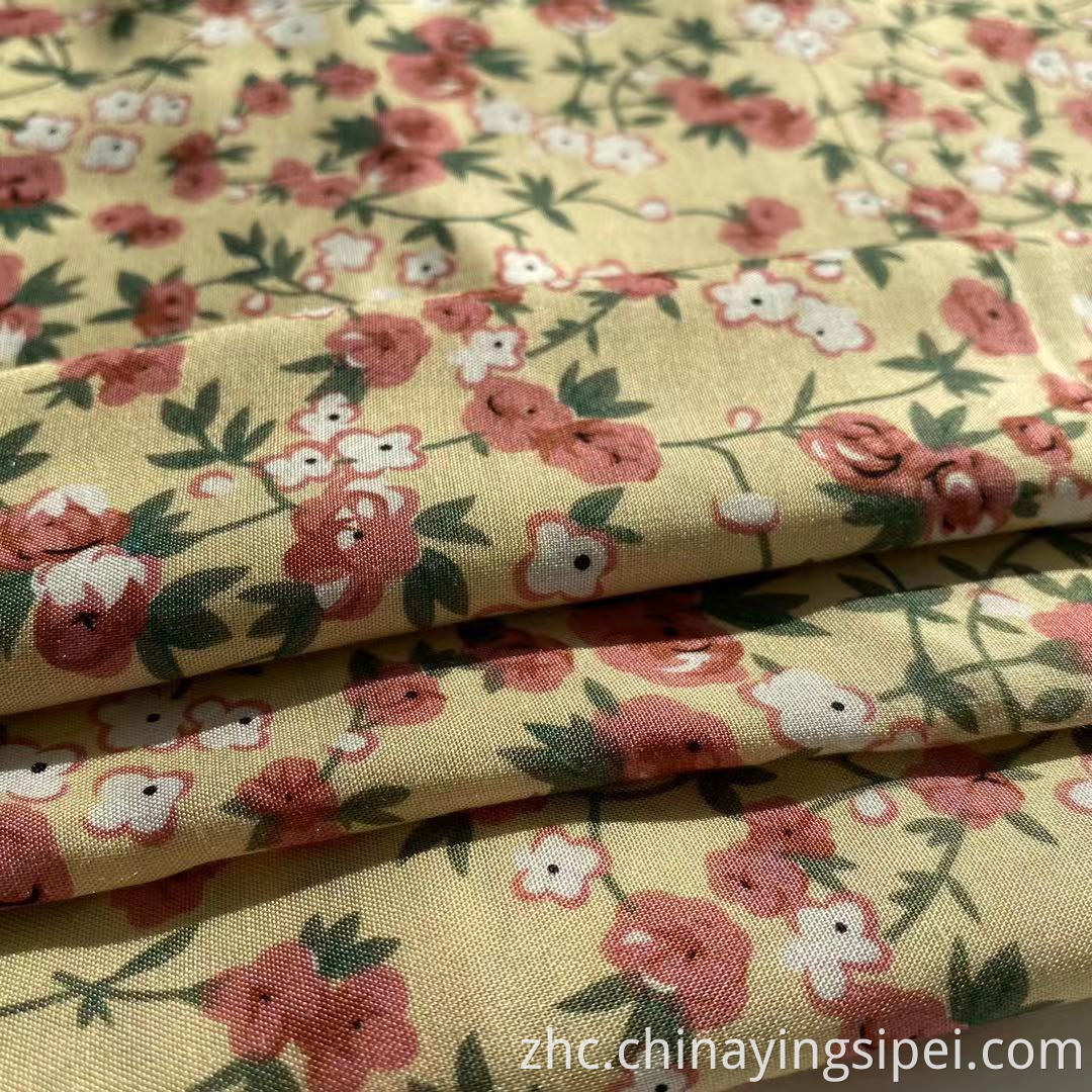 Mulinsen纺织45s Challis 100印刷人造丝面料